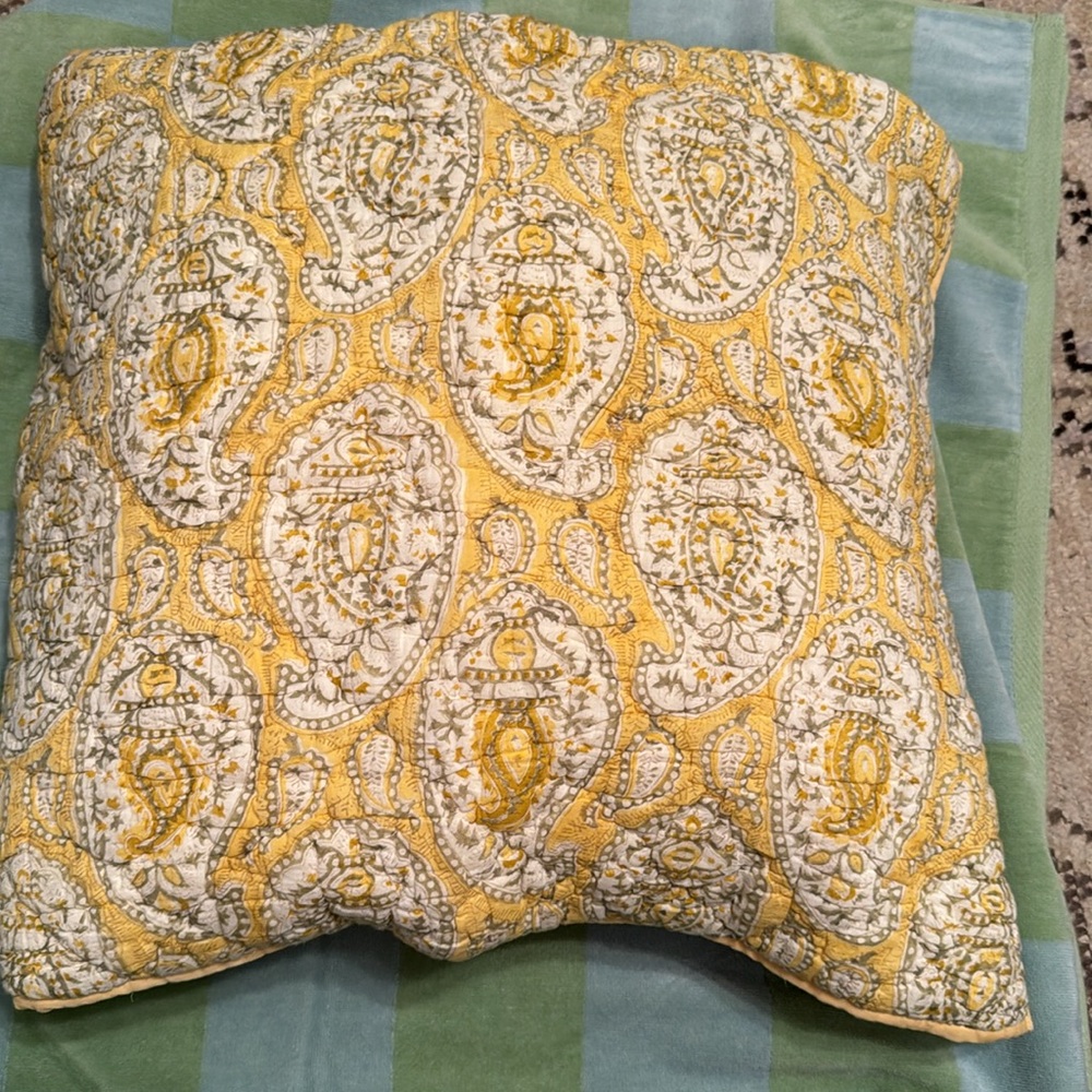 Pottery Barn Paisley Standard Quilted cotton
Pillow Sham